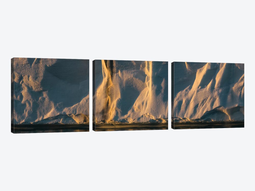 View Of The Glacier Front Of Brasvellbreen, Austfonna, Nordaustlandet, Svalbard, Norway by Panoramic Images 3-piece Art Print