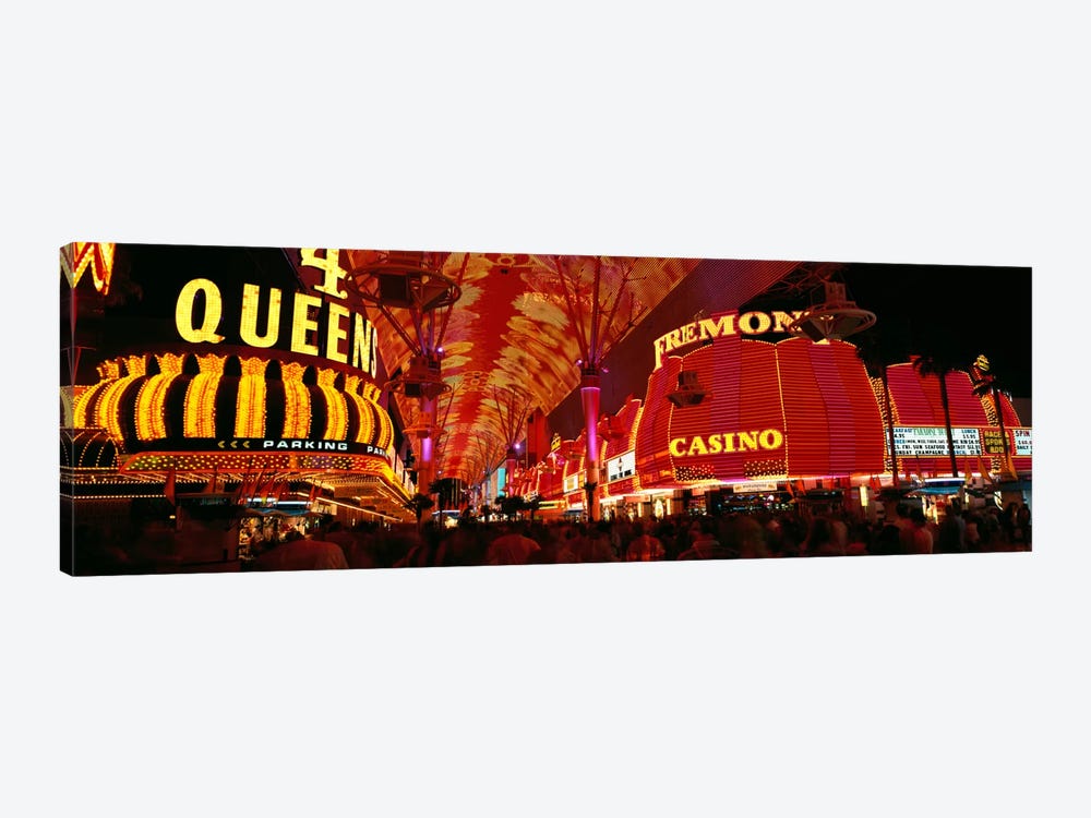 Fremont Street, Las Vegas, Nevada, USA by Panoramic Images 1-piece Canvas Print