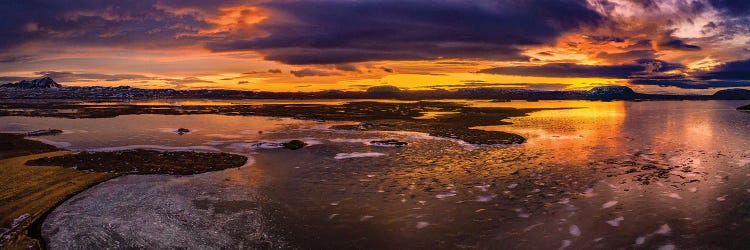 Winter Sunset, Lake Myvatn, Iceland