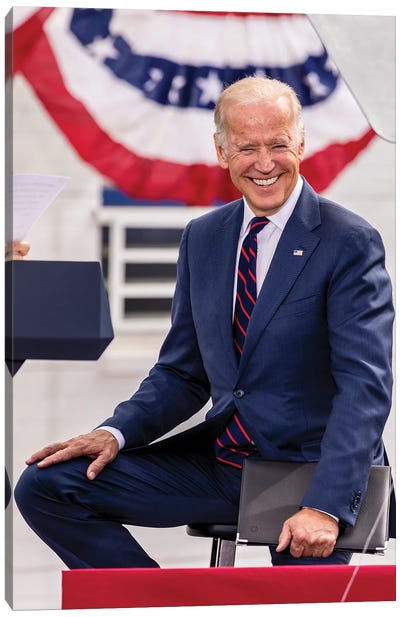 Vice President Joe Biden Campaigns For Candidates In Nevada In October 2016 Canvas Art Print - Joe Biden