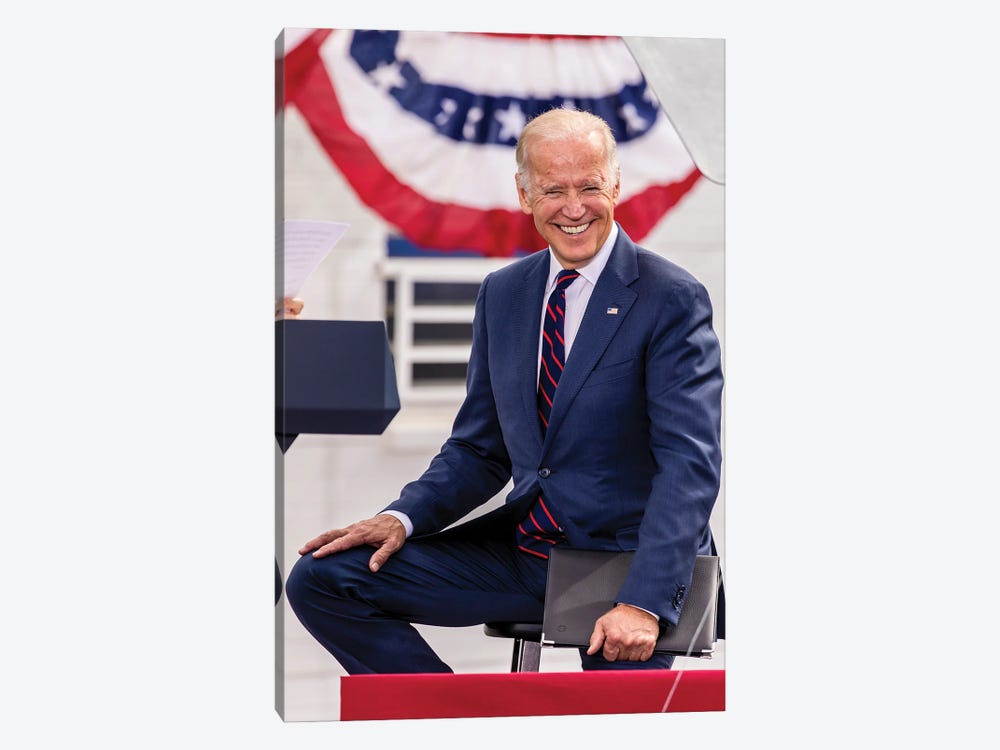 Vice President Joe Biden Campaigns For Candidates In Nevada In October 2016 by Panoramic Images 1-piece Canvas Art