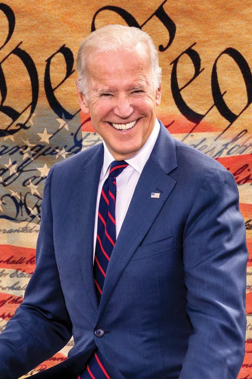 Joe Biden, President Elect, Former Vice President, With The Us Constitution Background 2020