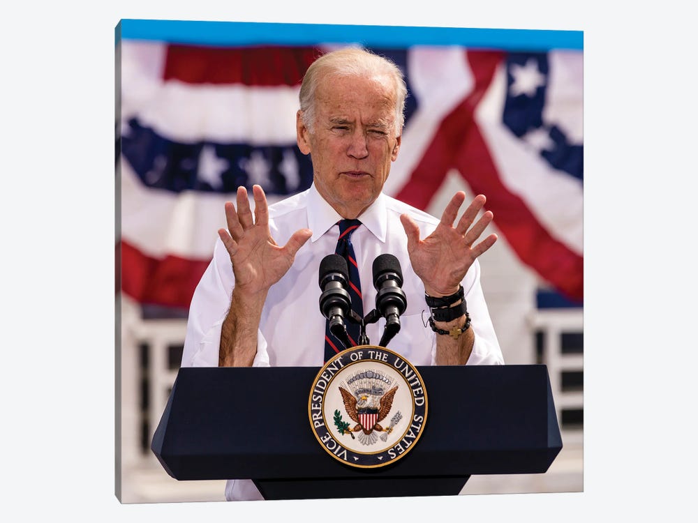 Vice President Joe Biden Campaigns In Nevada For Democratic Candidates, October 13, 2016 by Panoramic Images 1-piece Art Print