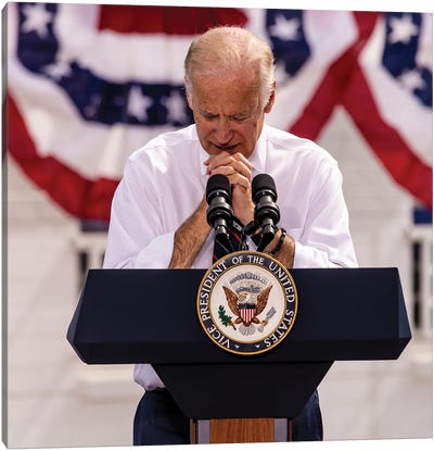 Vice President Joe Biden Campaigns In Nevada For Democratic Candidates, October 13, 2016 Canvas Art Print - Joe Biden