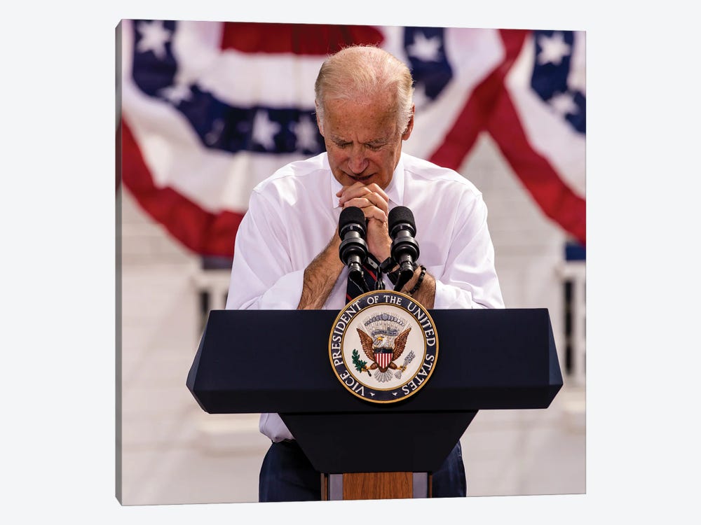 Vice President Joe Biden Campaigns In Nevada For Democratic Candidates, October 13, 2016 by Panoramic Images 1-piece Canvas Artwork
