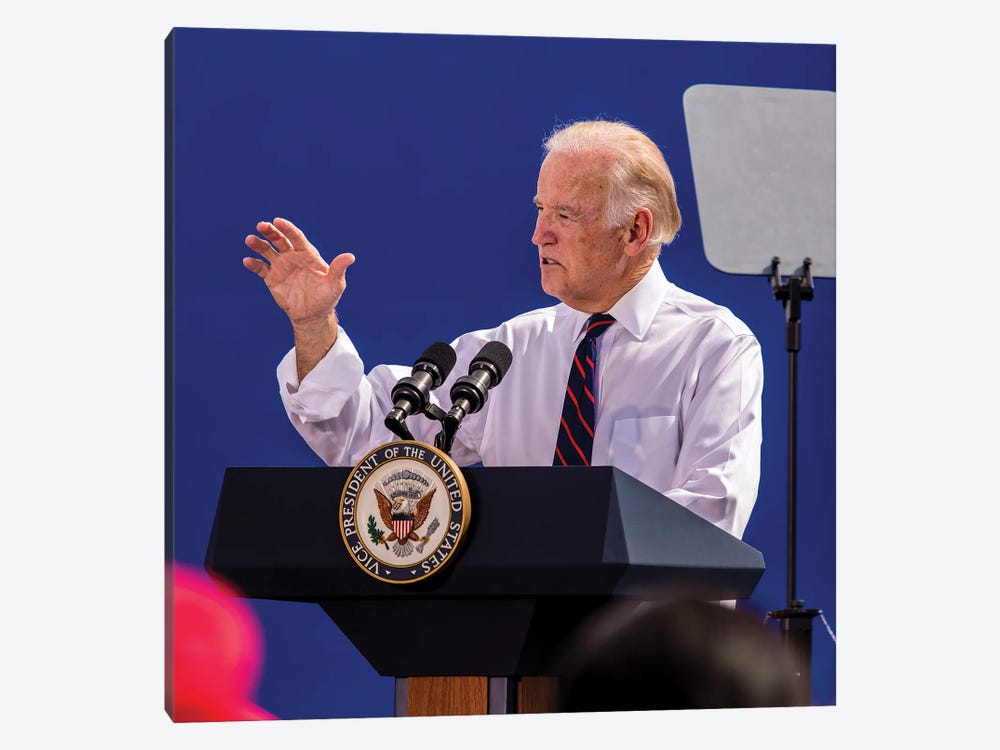 Vice President Joe Biden Campaigns In Nevada For Democratic Candidates, October 13, 2016 by Panoramic Images 1-piece Canvas Print
