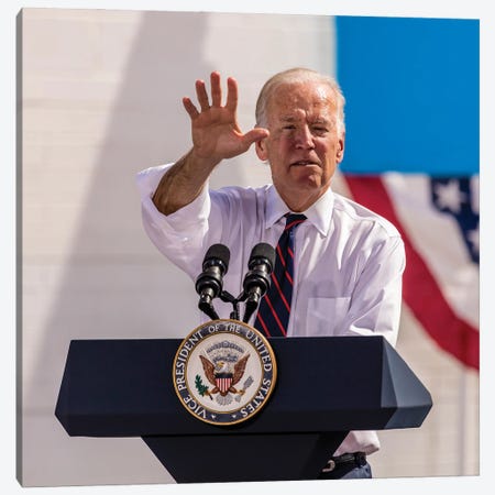 Vice President Joe Biden Campaigns In Nevada For Democratic Candidates, October 13, 2016 Canvas Print #PIM16093} by Panoramic Images Canvas Art Print