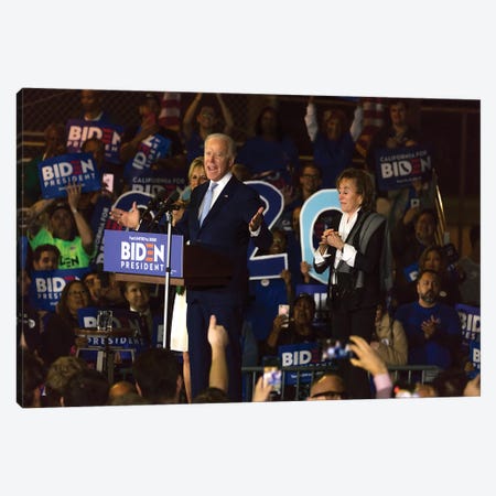 Vice President Joe Biden Delivers Super Tuesday Victory Speech In Los Angeles, March 3, 2020 Canvas Print #PIM16095} by Panoramic Images Canvas Wall Art