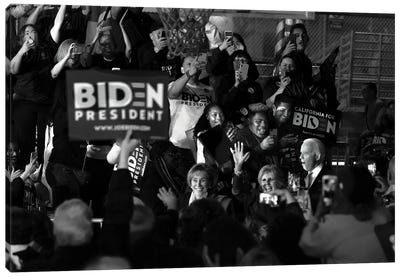 Vice President Joe Biden Delivers Super Tuesday Victory Speech In Los Angeles, March 3, 2020 Canvas Art Print - Joe Biden