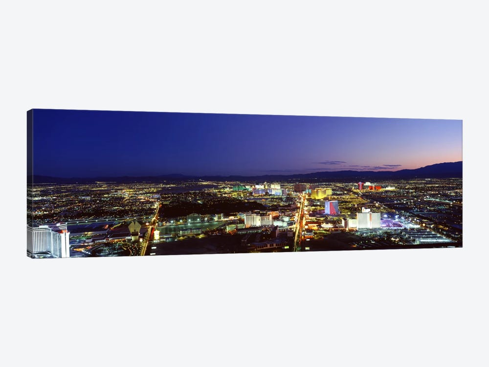 Cityscape at night, The Strip, Las Vegas, Nevada, USA by Panoramic Images 1-piece Art Print