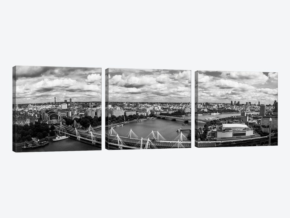 Aerial View Of A City, London, England by Panoramic Images 3-piece Canvas Artwork