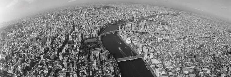 Aerial View Of A City, Tokyo Prefecture, Japan