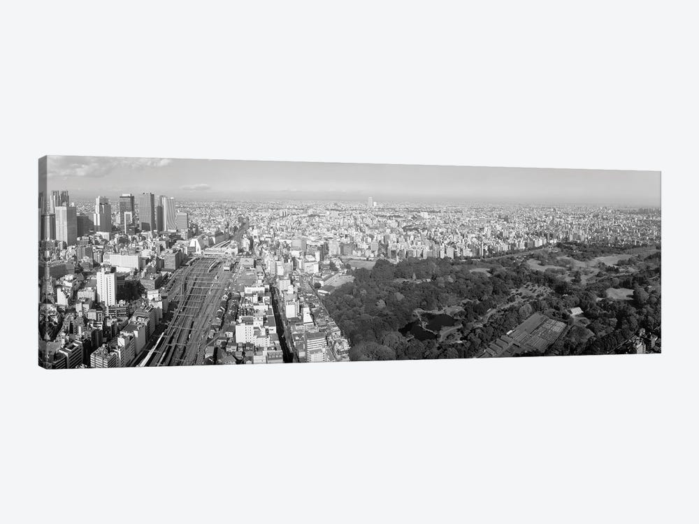 Aerial View Of A Cityscape, Tokyo, Kanto Region, Honshu, Japan by Panoramic Images 1-piece Canvas Artwork