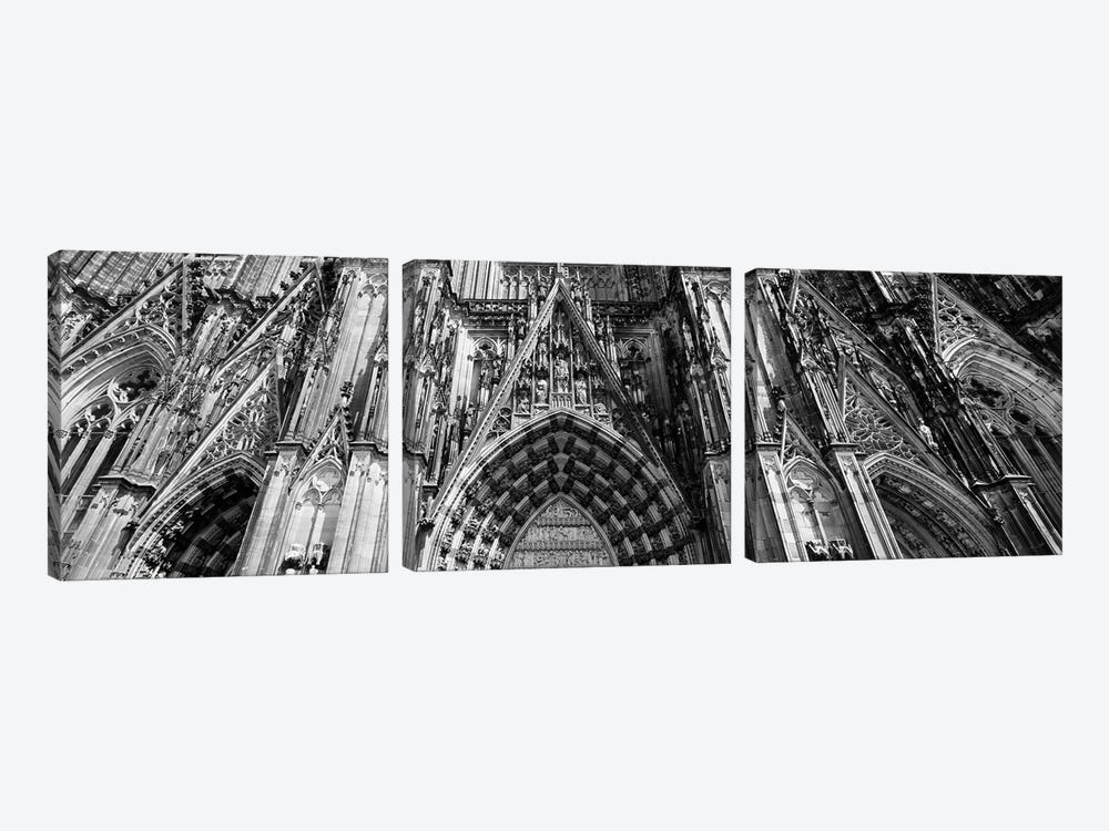 Architectural Detail Of A Cathedral, Cologne Cathedral, Cologne, North Rhine Westphalia, Germany by Panoramic Images 3-piece Art Print