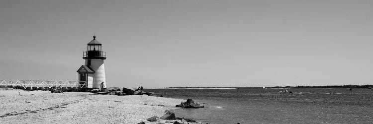 Beach With A Lighthouse In The Background, Brant Point Lighthouse, Nantucket, Massachusetts, USA