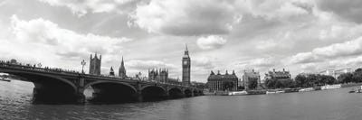 Big Ben And Houses Of Parliament Viewed From The Other Side Of Thames River, City Of Westminster, London, England by Panoramic Images canvas print