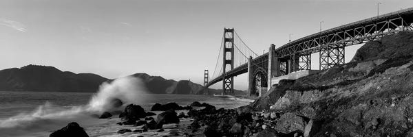 Golden Gate Bridge: Bridge Across The Bay, San Francisco Bay, Golden Gate Bridge, San Francisco, Marin County, California, USA by Panoramic Images