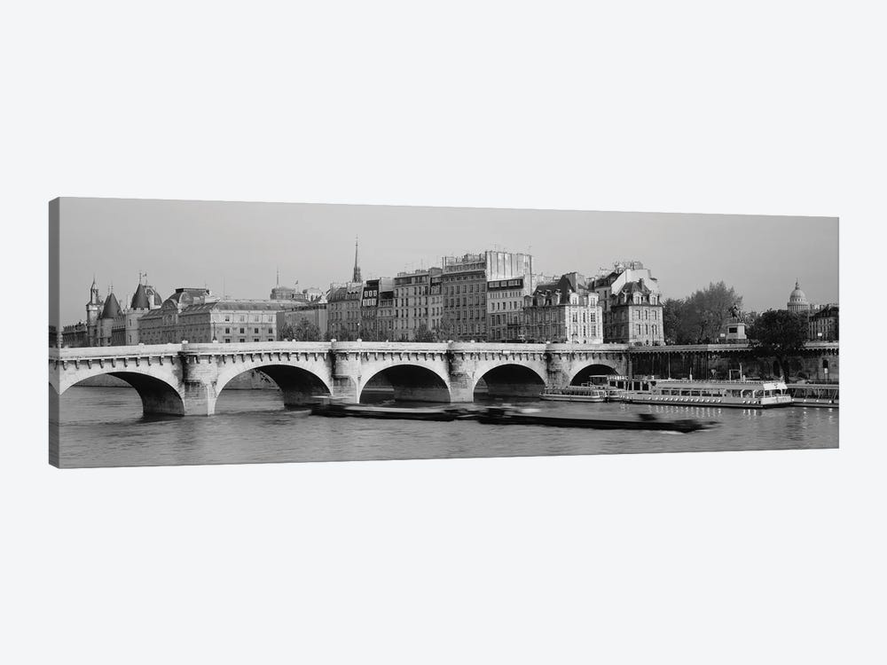 Bridge Over A River, Pont Neuf Bridge, Paris, France by Panoramic Images 1-piece Canvas Wall Art