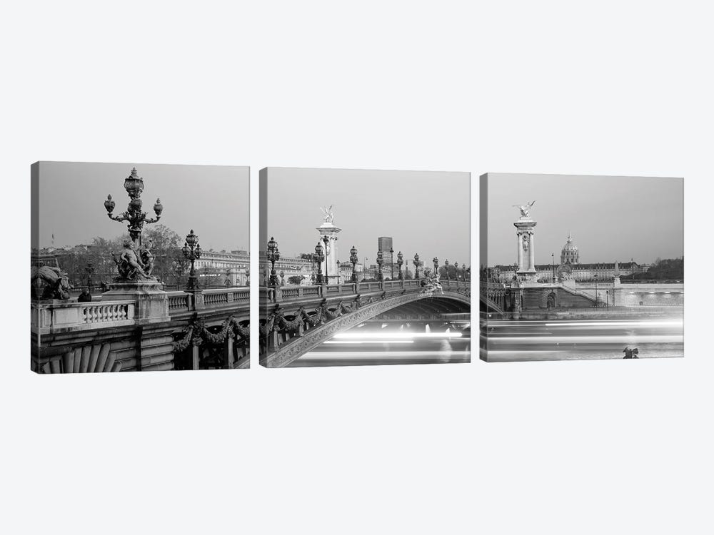 Bridge Over A River, Seine River, Paris, France by Panoramic Images 3-piece Art Print