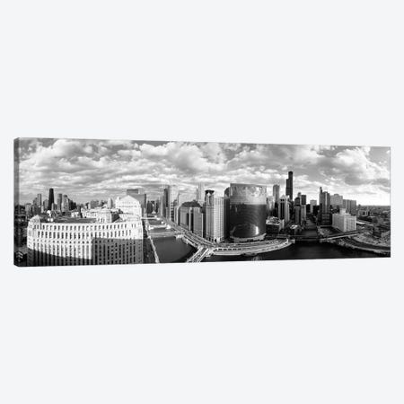 Chicago River Curve Chicago IL Canvas Print #PIM16136} by Panoramic Images Canvas Print