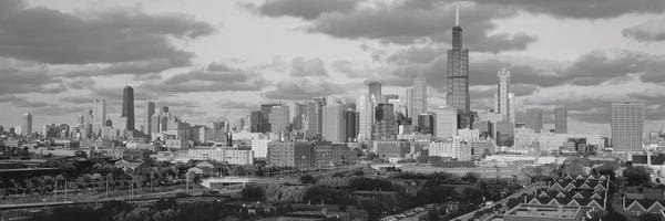 Canvas Print: Cityscape, Day, Chicago, Illinois, USA by Panoramic Images