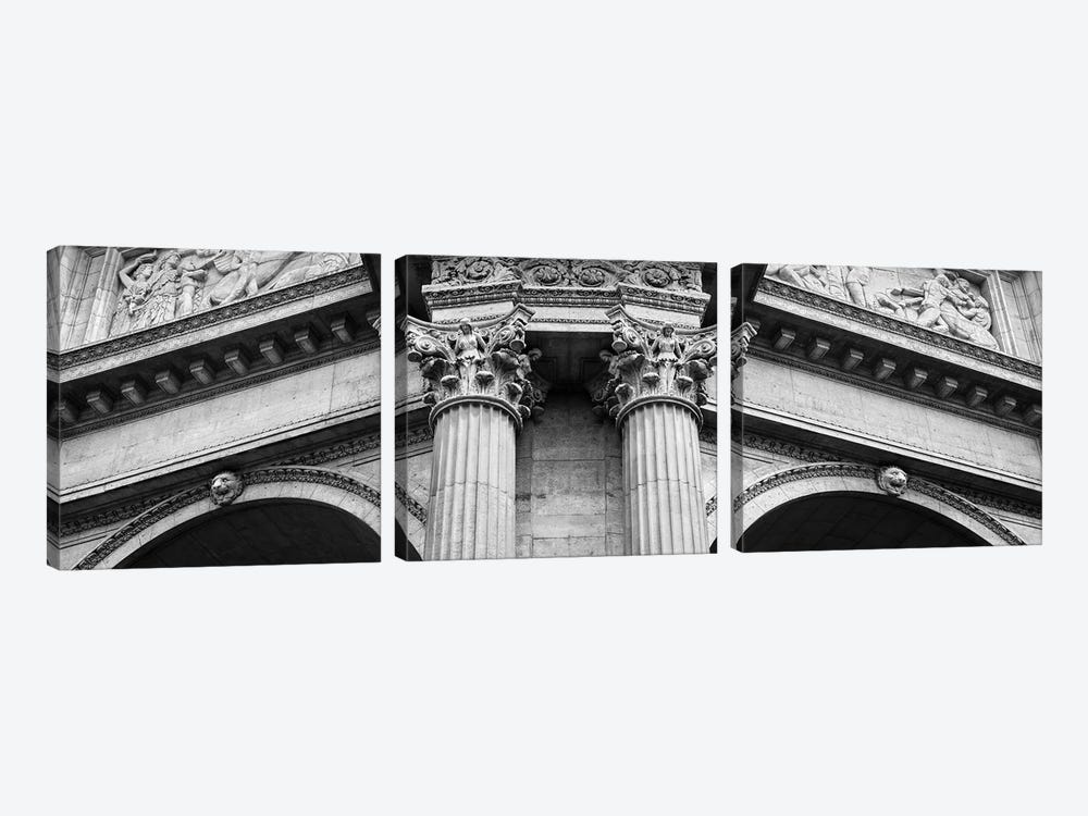 Detail Of Palace Of Fine Arts Monument, San Francisco, California, USA by Panoramic Images 3-piece Canvas Print
