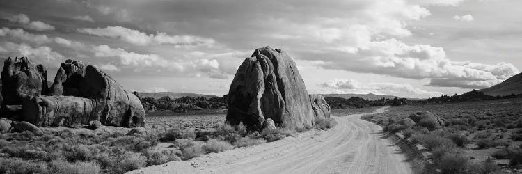 Dirt Road Passing Through A Desert, Owens Valley, Sierras, California, USA by Panoramic Images wall art