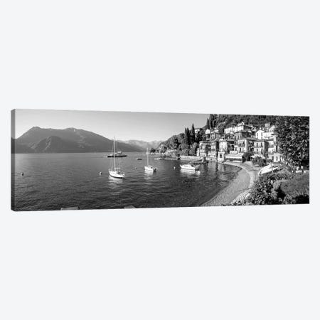 Early Evening View Of Waterfront At Varenna, Lake Como, Lombardy, Italy Canvas Print #PIM16154} by Panoramic Images Canvas Art Print