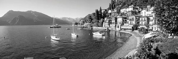 Lombardy: Early Evening View Of Waterfront At Varenna, Lake Como, Lombardy, Italy by Panoramic Images