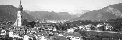 Elevated View Of Houses In A Town, San Paolo, Bolzano, Italy by Panoramic Images canvas print