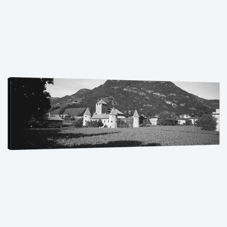 Field In Front Of A Castle, Castle Firmiano, Bolzano, Italy Canvas Print #PIM16165} by Panoramic Images Canvas Art