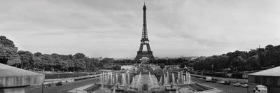 Fountain In Front Of A Tower, Eiffel Tower, Paris, France by Panoramic Images canvas print