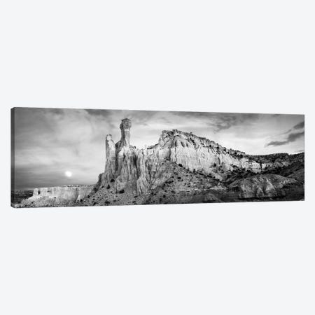Full Moon Sets In The Redrock Country Of Ghost Ranch, New Mexico, USA Canvas Print #PIM16172} by Panoramic Images Canvas Wall Art