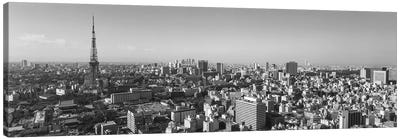High Angle View Of A City, Tokyo, Japan Canvas Art Print - Tokyo Art