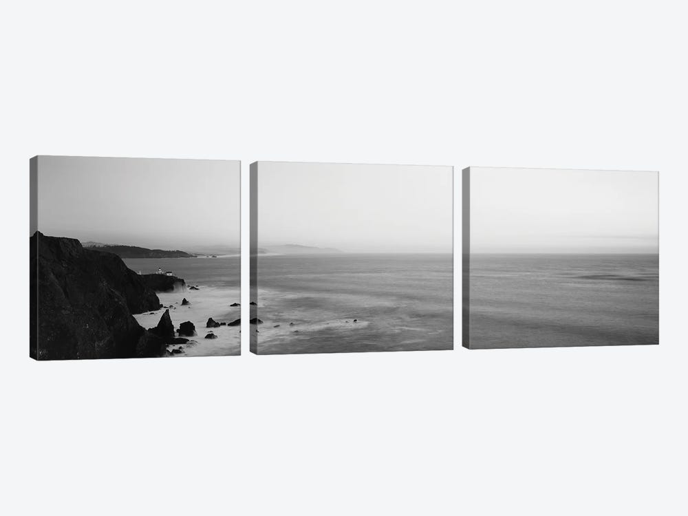 High Angle View Of Rock Formations In The Sea, Pacific Ocean, San Francisco, California, USA by Panoramic Images 3-piece Canvas Print
