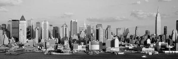 New York City Skylines: Hudson River, City Skyline, NYC, New York City, New York State, USA by Panoramic Images