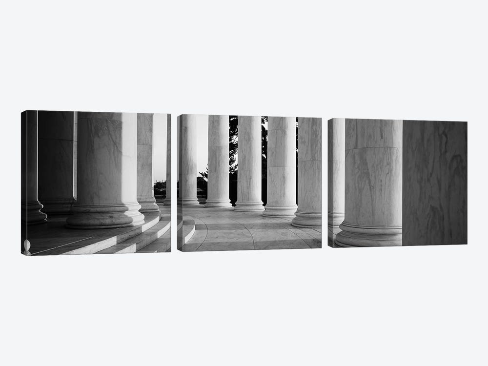 Jefferson Memorial Washington DC by Panoramic Images 3-piece Canvas Art Print