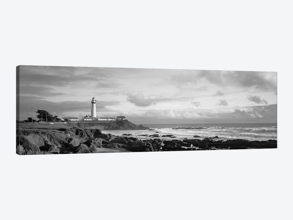 Lighthouse On The Waterfront, Pigeon Point Lighthouse, California, USA by Panoramic Images 1-piece Canvas Art Print