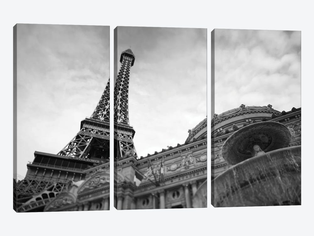 Low Angle View Of A Hotel, Paris Las Vegas, The Strip, Las Vegas, Nevada, USA by Panoramic Images 3-piece Canvas Art
