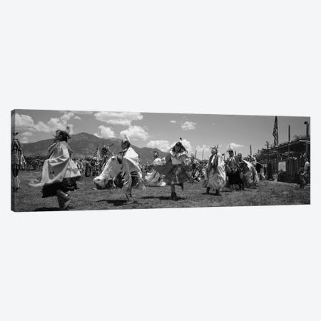 Native Americans Dancing, Taos, New Mexico, USA Canvas Print #PIM16202} by Panoramic Images Canvas Wall Art