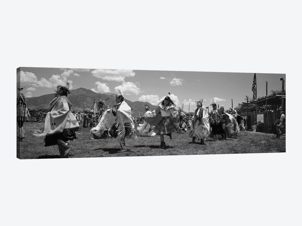 Native Americans Dancing, Taos, New Mexico, USA by Panoramic Images 1-piece Canvas Print