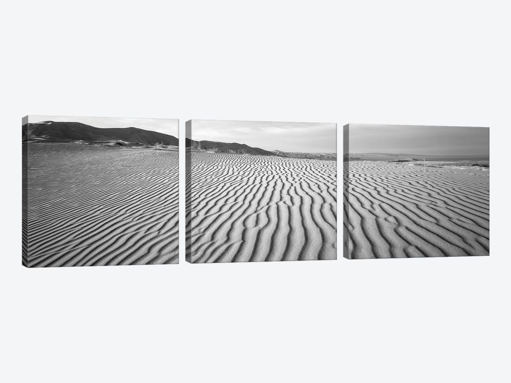 Sand Dunes In A Desert, Stovepipe Wells, Death Valley National Park, California, USA by Panoramic Images 3-piece Canvas Art Print