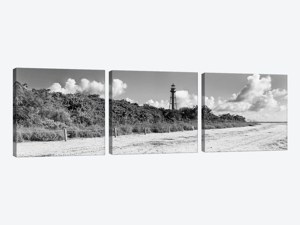 Sanibel Island Light, Lighthouse Beach Park, Sanibel Island, Florida, USA by Panoramic Images 3-piece Canvas Art Print
