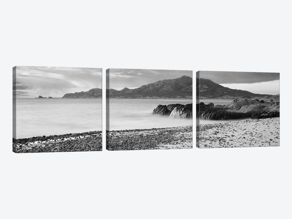 Scenic View Of The Coastline, Sea Of Cortez, Cabo Pulmo National Marine Park, Cabo Pulmo, Baja California, Mexico by Panoramic Images 3-piece Canvas Artwork