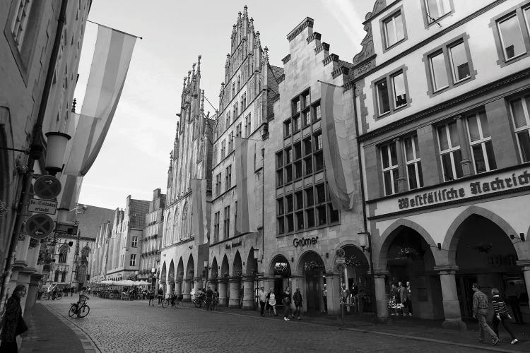 Shopping Street, Prinzipalmarkt, Munster, North Rhine-Westphalia, Germany