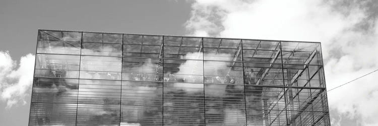 Sky Reflected On A Building, Kunstmuseum Stuttgart, Stuttgart, Baden-Wurttemberg, Germany