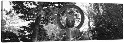 Statue of Buddha In A Park, Japanese Tea Garden, Golden Gate Park, San Francisco, California, USA Canvas Art Print - Buddhism Art