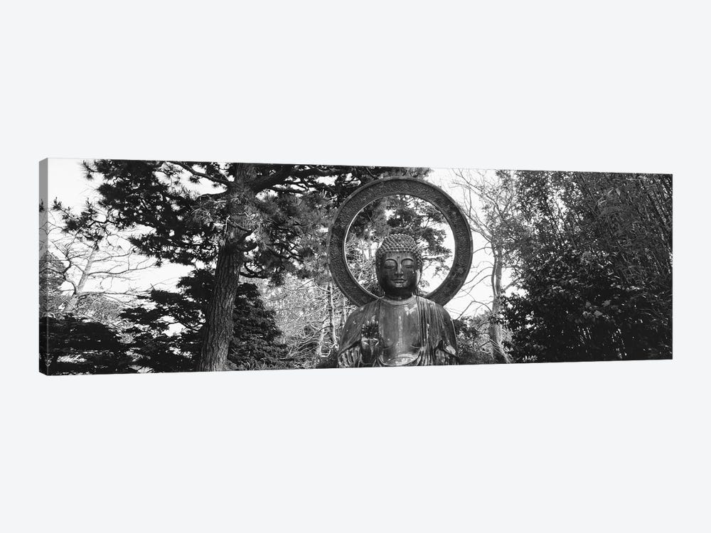 Statue of Buddha In A Park, Japanese Tea Garden, Golden Gate Park, San Francisco, California, USA by Panoramic Images 1-piece Canvas Art Print