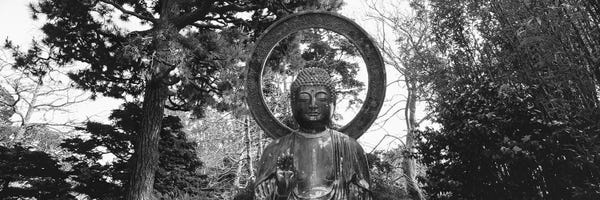 Buddhism: Statue of Buddha In A Park, Japanese Tea Garden, Golden Gate Park, San Francisco, California, USA by Panoramic Images