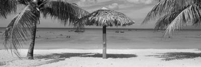 Sunshade On The Beach, La Boca, Cuba by Panoramic Images canvas print